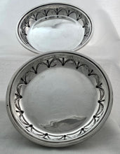 A Pair of Silver Plated Circular Entree Dishes & Covers. Retailed by Asprey.