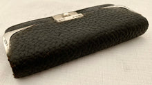 Edwardian Silver Mounted Leather Purse. London 1910 Percival & William Southworth.