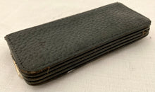 Edwardian Silver Mounted Leather Purse. London 1910 Percival & William Southworth.