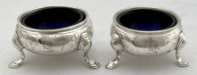 George II Pair of Silver Salts. London 1739/41 Edward Wood. 4.6 troy ounces.