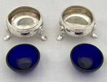 George II Pair of Silver Salts. London 1739/41 Edward Wood. 4.6 troy ounces.