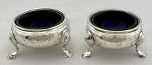 George II Pair of Silver Salts. London 1739/41 Edward Wood. 4.6 troy ounces.