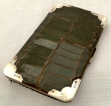 Victorian Silver Mounted Card Case. Birmingham 1897 Charles Penny Brown