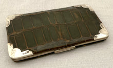 Victorian Silver Mounted Card Case. Birmingham 1897 Charles Penny Brown