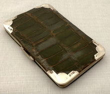 Victorian Silver Mounted Card Case. Birmingham 1897 Charles Penny Brown