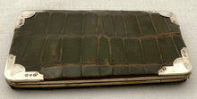 Victorian Silver Mounted Card Case. Birmingham 1897 Charles Penny Brown