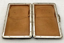 Victorian Silver Mounted Card Case. Birmingham 1897 Charles Penny Brown