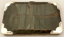 Victorian Silver Mounted Card Case. Birmingham 1897 Charles Penny Brown