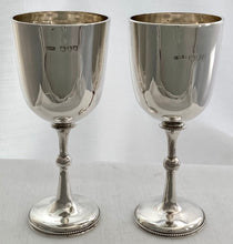 Admiral Sir Percy Royds, HMS Victoria, Pair of Silver Goblets. London 1891/92 George Jackson. 6 troy ounces.