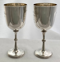 Admiral Sir Percy Royds, HMS Victoria, Pair of Silver Goblets. London 1891/92 George Jackson. 6 troy ounces.