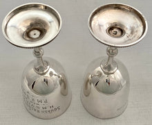 Admiral Sir Percy Royds, HMS Victoria, Pair of Silver Goblets. London 1891/92 George Jackson. 6 troy ounces.