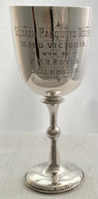 Admiral Sir Percy Royds, HMS Victoria, Pair of Silver Goblets. London 1891/92 George Jackson. 6 troy ounces.