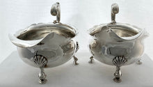 Georgian, George II, Pair of Silver Sauce Boats. London 1739 - 1755 Henry Brind. 18.6 troy ounces.