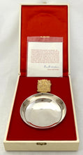 Elizabeth II York Minster Parcel Gilt Silver Bowl. London 1972 Hector Miller. 9.8 troy ounces