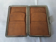 Victorian silver mounted reptile leather card case. London 1899 Henry Matthews.
