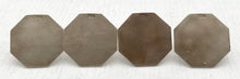 Edwardian Cased Set of Four Silver Place Card Holders. Birmingham 1908-11 John William Barrett. 2.8 troy ounces.