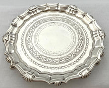 Georgian, George II, Silver Waiter. London 1751 Hugh Mills. 5.8 troy ounces.