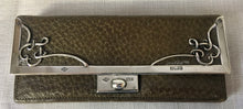 Art Nouveau silver framed leather purse, retailed by Partidge & Cooper of Fleet Street, London. Birmingham 1900 Frederick Wich.