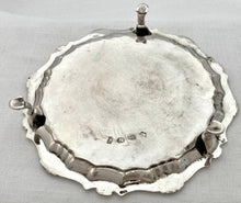 Georgian, George II, Silver Waiter. London 1751 Hugh Mills. 5.8 troy ounces.