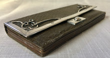Art Nouveau silver framed leather purse, retailed by Partidge & Cooper of Fleet Street, London. Birmingham 1900 Frederick Wich.
