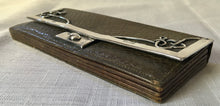 Art Nouveau silver framed leather purse, retailed by Partidge & Cooper of Fleet Street, London. Birmingham 1900 Frederick Wich.