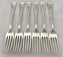 5th Battalion Sherwood Foresters, Nottinghamshire & Derby Regiment, Silver Plated Table Forks.
