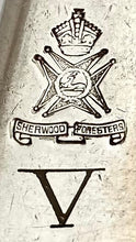 5th Battalion Sherwood Foresters, Nottinghamshire & Derby Regiment, Silver Plated Table Forks.