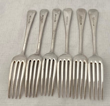 5th Battalion Sherwood Foresters, Nottinghamshire & Derby Regiment, Silver Plated Table Forks.