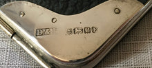 Edwardian silver mounted leather card case. Birmingham 1902 Danziger & Isaacs.