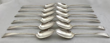 Twelve George III Silver Tablespoons. London 1783, Hester Bateman. 26.4 troy ounces.