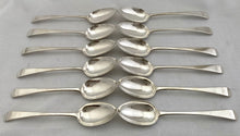 Twelve George III Silver Tablespoons. London 1783, Hester Bateman. 26.4 troy ounces.