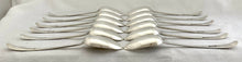 Twelve George III Silver Tablespoons. London 1783, Hester Bateman. 26.4 troy ounces.