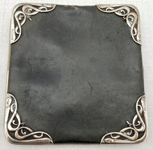 Art Nouveau Silver Mounted Card Case. Birmingham 1900 Steinhart & Co.