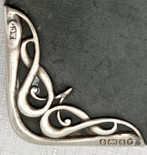 Art Nouveau Silver Mounted Card Case. Birmingham 1900 Steinhart & Co.