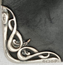 Art Nouveau Silver Mounted Card Case. Birmingham 1900 Steinhart & Co.