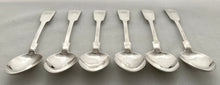 Six Early Victorian Silver Tablespoons. Newcastle 1838 Thomas Watson. 13.2 troy ounces.