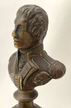 Duke of Wellington & Vice-Admiral Nelson 19th Century Brass Busts.