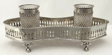 Victorian Silver Inkstand. London 1892 Rupert Favell. 6.9 troy ounces.