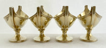 Four George III Silver Gilt Salts. London 1797 Henry Chawner & John Eames. 12.8 troy ounces.
