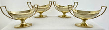 Four George III Silver Gilt Salts. London 1797 Henry Chawner & John Eames. 12.8 troy ounces.