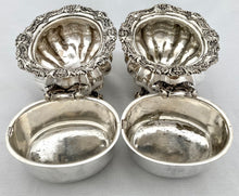 Victorian Pair of Silver Plated Mask Head Sauce Tureens. Birmingham, G.R. Collis & Co., circa 1860.