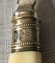 Edward VII fitted case of silver ferruled & ivory handled dessert knives & forks for twelve. Sheffield 1906/07 John Round & Son Ltd.