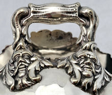 Victorian Pair of Silver Plated Mask Head Sauce Tureens. Birmingham, G.R. Collis & Co., circa 1860.