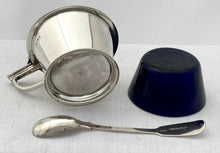 William IV Silver Mustard & Spoon. London 1831 William Bateman II. 5.2 troy ounces.