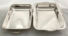 Art Deco Silver Entree Dish & Cover. Sheffield 1937 Frank Cobb & Co. Ltd. 45.8 troy ounces.