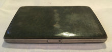 Late Victorian silver mounted leather card case and wallet. London 1899 Franz Schiebner.