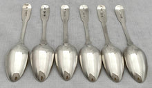 George III Six Silver Dessert Spoons. London 1792 George Smith III & William Fearn. 7.9 troy ounces.