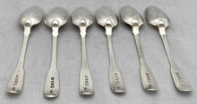 George III Six Silver Dessert Spoons. London 1792 George Smith III & William Fearn. 7.9 troy ounces.