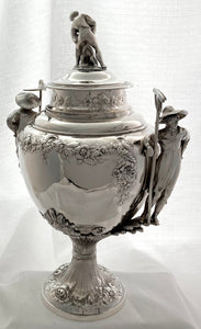 William IV Silver Cup & Cover. London 1835 William Theobalds & Lockington Bunn. 55 troy ounces.
