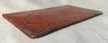 Asprey silver mounted crocodile skin wallet. London 1940 Asprey & Co. Ltd.